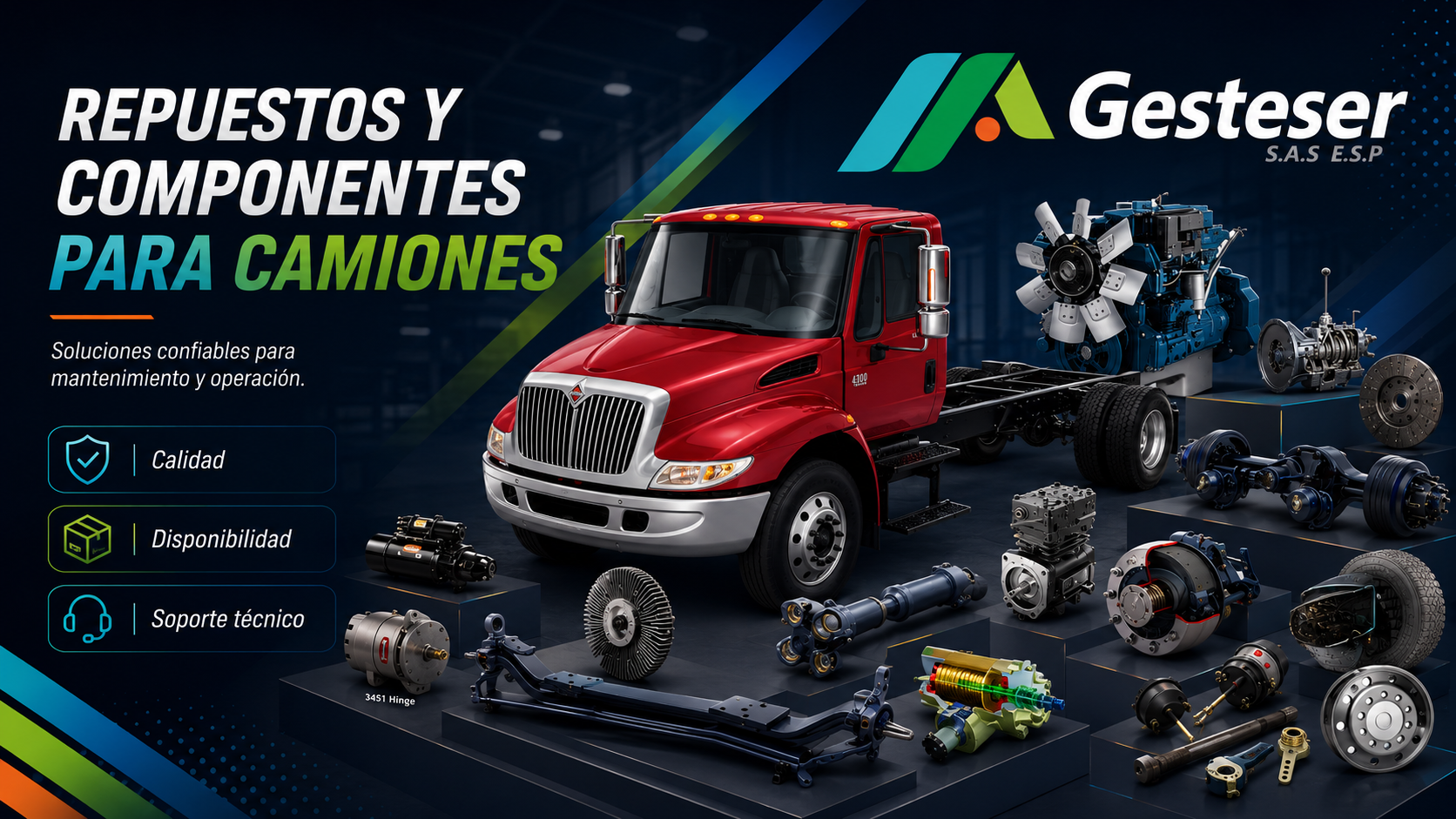 Repuestos y componentes para camiones GESTESER